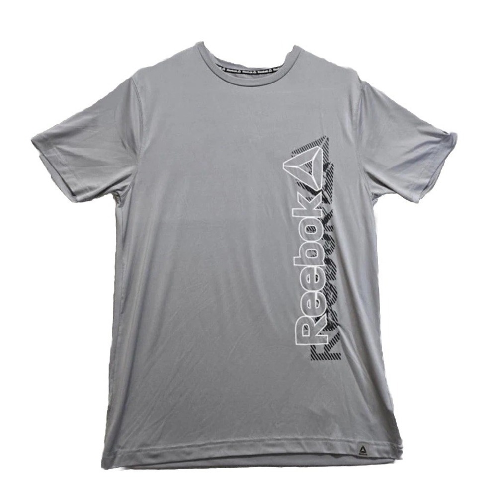Reebok Men's Moisture Wicking Active Performance Short Sleeve Shirt Size S/CH/P